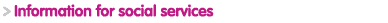 Foster care Information for Social Services